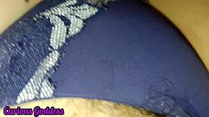 oh wow this curious milf goddess hairy pussy lips so juicy during masturbation licking