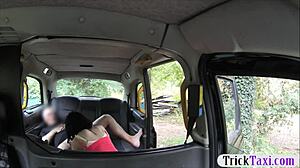 public driver rams pierced clit pussy deep outdoors on shaved babe