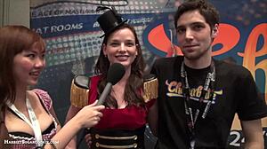 our big tit asian teen show at ae expo was insane