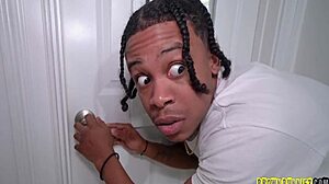 Jaymee green stepbro sneaks peeps then fucks her hard