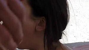 latina mexican border patrol brunette rummages small natural tits outdoor uniform