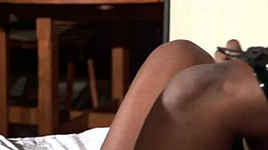 what makes this sexy ebony babe's wet pussy crave that rough monster cock action?