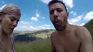 during crazy holidays we fuck outdoors by mountains she takes it deep doggystyle with pissing action uncensored episode 3