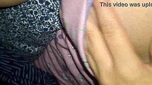 uncle's wife sends curvy shaved pussy tease vid from next room over