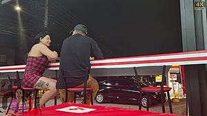 i flash my brazilian wife outdoors then watch her get filled by stranger