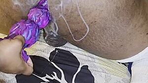 ebony wife dominates husband with anal toys and humiliation