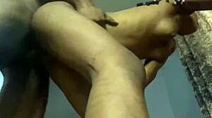 petite black babe in fishnets begs for deep pussy pounding