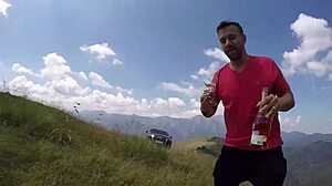 during crazy holidays we fuck outdoors by mountains she takes it deep doggystyle with pissing action uncensored episode 3