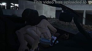 Gta 5 franklin bangs hot hooker in car service!