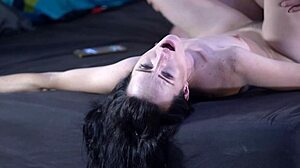 Petite stepsis lets bro bareback tight pussy then fingers herself moaning