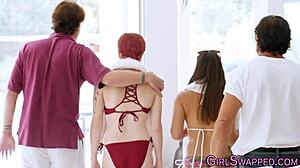 Four Teens Suck and Fuck for Cum-Filled Faces and Taboo Thrills