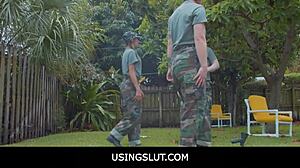drill instructor turns boot camp into freeuse fantasy with hot teens dani blu and callie black anytime