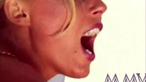 retro blondie bends over and takes massive cock deep in her tight ass