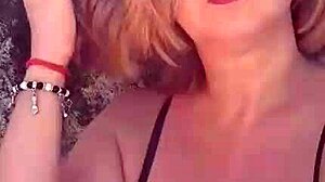 African Blonde Milf Flaunts Huge Natural Tits Big Nipples and Massive Pussy Lips on Beach