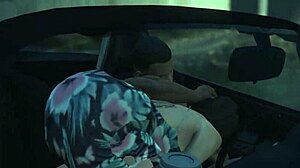Gta 5 franklin bangs hot hooker in car service!