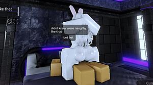 A cute bunny ladyboy gets bred deep in intimate shemale sex.