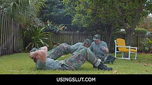 drill instructor turns boot camp into freeuse fantasy with hot teens dani blu and callie black anytime
