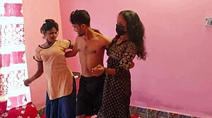 hanif pounds sumona and popy khatun in wild desi threesome 😍🍆 two hot girls one guy