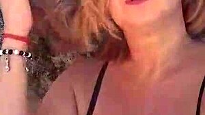 African Blonde Milf Flaunts Huge Natural Tits Big Nipples and Massive Pussy Lips on Beach