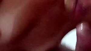 stepdaughter eagerly sucks stepdad until his hot cum blasts her face in homemade pov