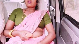 indian bhabi cheats husband on long drive fuck with boyfriend dirty telugu talk