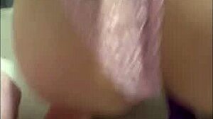 Latina masturbates intensely with new lingerie dildo from her osito