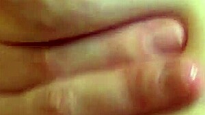 Whoa, check this weird teen spitting saliva all over puffy pierced nipples 😍