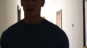 Alexia Gold rams giant dildo deep before huge cock pounds her tight hole