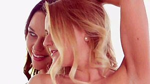 wanna watch cute blonde czech lesbians tease each other sensually in the shower?