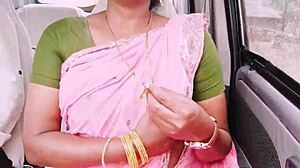 indian bhabi cheats husband on long drive fuck with boyfriend dirty telugu talk