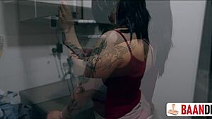 stuck here and my friend fucks my pussy hard, damn!