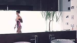 Alexa Tomas yields ass pussy to two dominating cocks in hardcore 3some