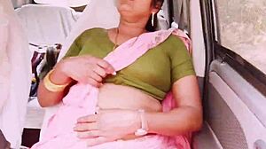 indian bhabi cheats husband on long drive fuck with boyfriend dirty telugu talk