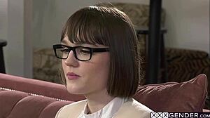 hot tranny CLAIRE TENEbrarum catches stepdad porn watching then gulps his dick