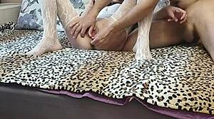 i can't believe my wife in white stockings fucked right in front of her cuckold husband