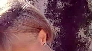 African Blonde Milf Flaunts Huge Natural Tits Big Nipples and Massive Pussy Lips on Beach