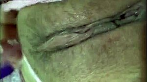 Latina masturbates intensely with new lingerie dildo from her osito