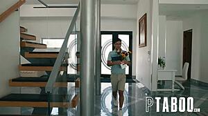 Tricking nearsighted stepmom lexi luna with pov petite tit blowjob