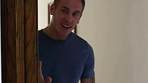 Alexia Gold rams giant dildo deep before huge cock pounds her tight hole