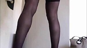 I'm fucking this satin panty-down French babe doggystyle in heels