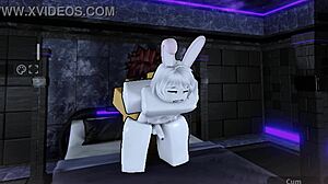 A cute bunny ladyboy gets bred deep in intimate shemale sex.