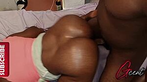 she showed up for dinner but ends up bent over moaning on big black cock instead