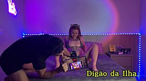 Tattooed Redhead Flashes Sheer Curves with Oily Blowjob Behind the Scenes