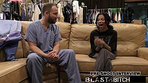 Step Sisters Spread Shaved Pussies. They Get Blasted With Hot Cum!