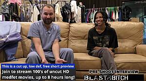 Step Sisters Spread Shaved Pussies. They Get Blasted With Hot Cum!