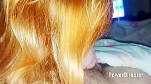 this cute redhead nerd couple films homemade pov blowjob ending in wet cum swallow