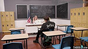 Frustrated Teacher Adira Allure Demands Student Discipline Her Firm Backside