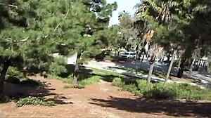 grunge couple fucks wildly in park with gaping action!