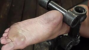 busty slave shackled toyed hard 😈🔗