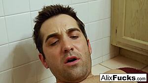 Alix & August fuck plumber hard after shower fix 🚿😏